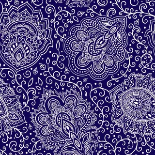 少数民族藏族特色花纹波西米亚风纹理背景图案设计AI矢量图片素材