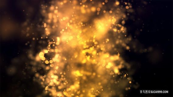 橙色渐变粒子扩散炫光光斑背景