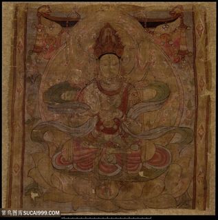 慈悲敦煌佛像壁画绘画图片