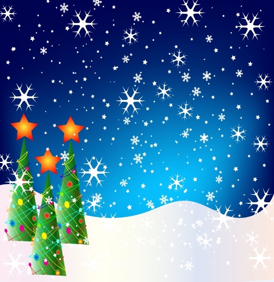 圣诞节冬天背景风景