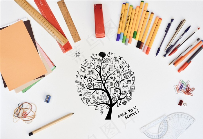 文具背景素材