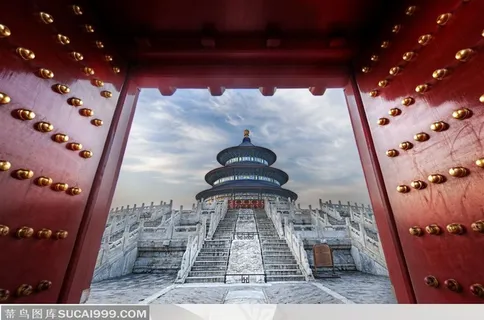打开宫门里面的天坛祈年殿图片 打开宫门里面的天坛祈年殿图片