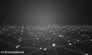 三维抽象发光线条背景