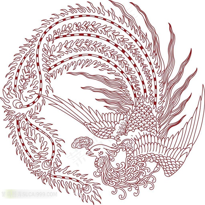 精美的凤凰图案素材