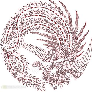 精美的凤凰图案素材 精美的凤凰图案素材