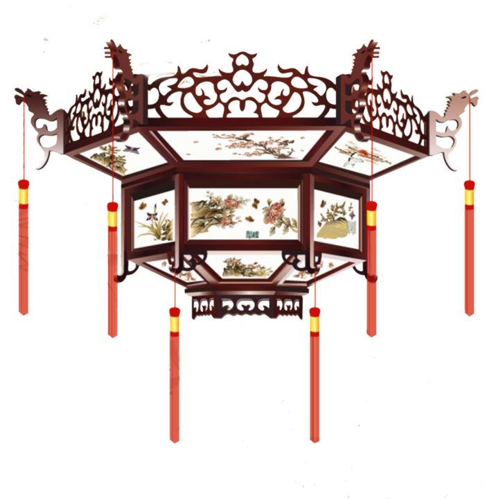 免抠中国风古式宫灯装饰