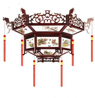 免抠中国风古式宫灯装饰