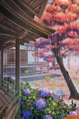 日本动漫清新场景图片