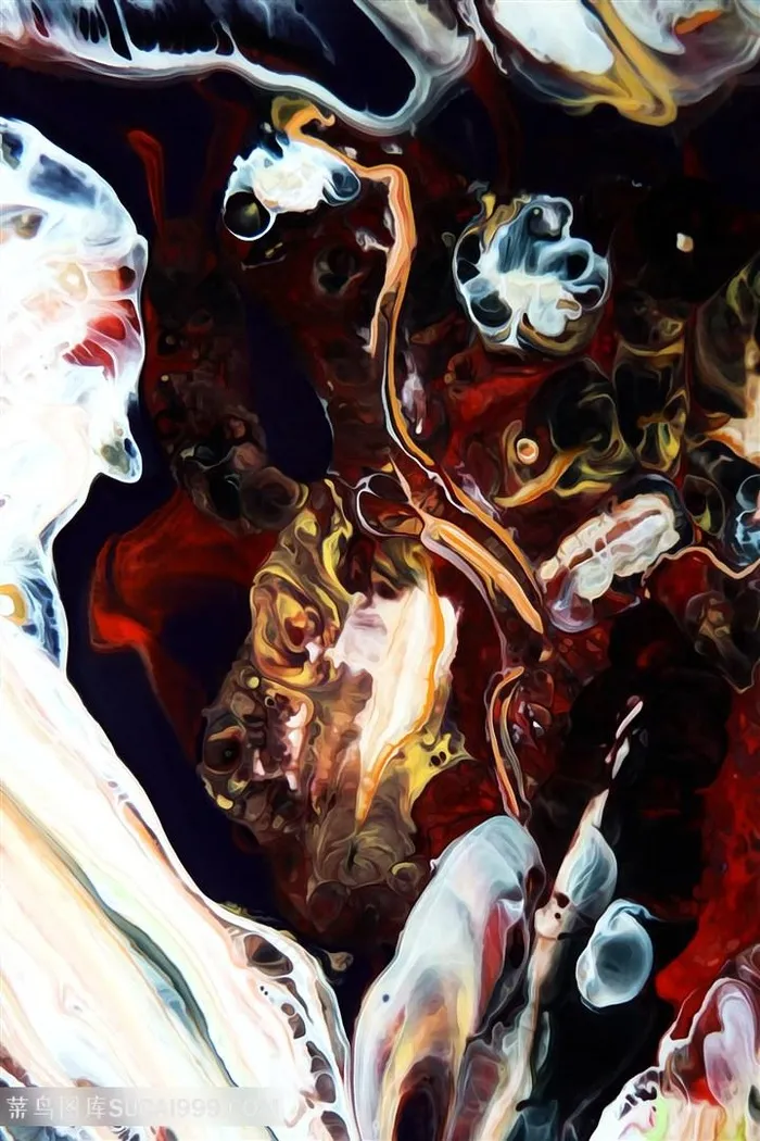 时尚抽象水彩艺术挂画