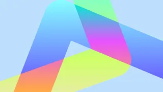 极简剪纸波浪弥散光渐变背景图