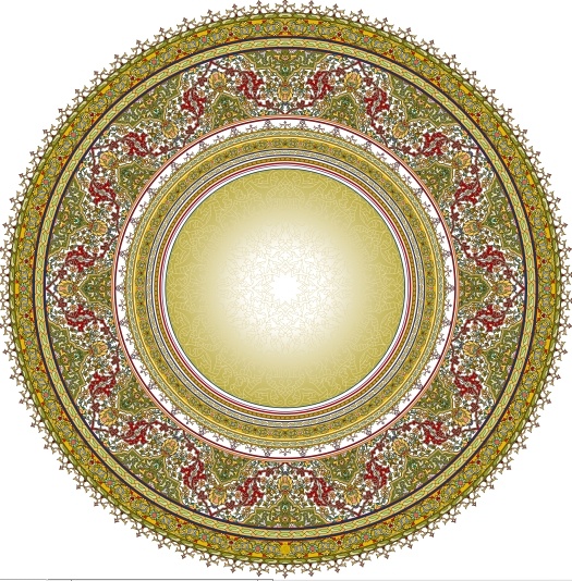 天花板圆形装饰背景墙