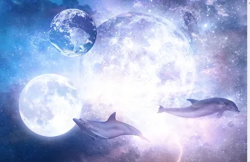 元宇宙世界天空风景背景墙