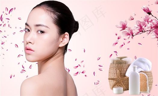 美妆护肤海报背景宣传广告