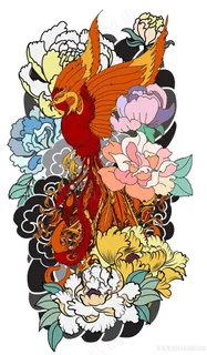 凤凰高清挂画壁纸高分辨率打印喷绘素材