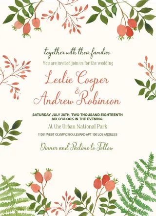 设计结婚邀请卡素材