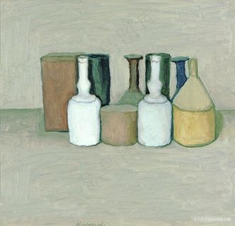 莫兰迪静物瓶子高清油画