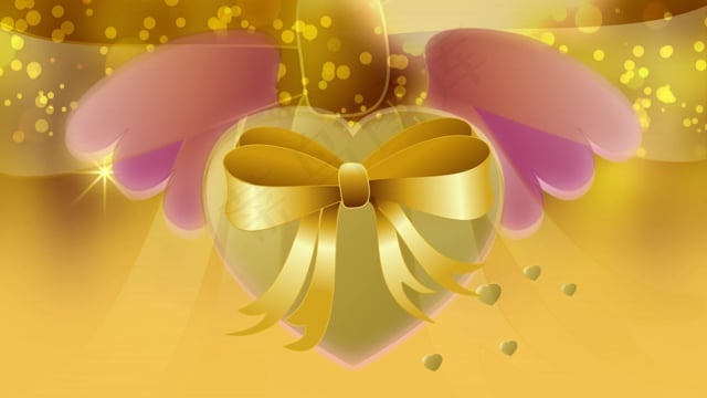 圣诞, 心, 关联, 黄色, 星星