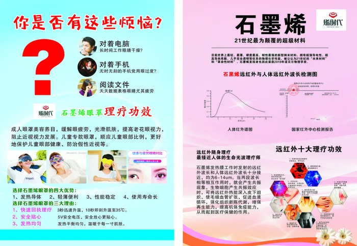 石墨烯彩页cdr矢量模版下载