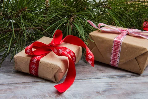圣诞节圣诞礼物盒装饰元素静物特写场景(93) 圣诞节圣诞礼物盒装饰元素静物特写场景(93)
