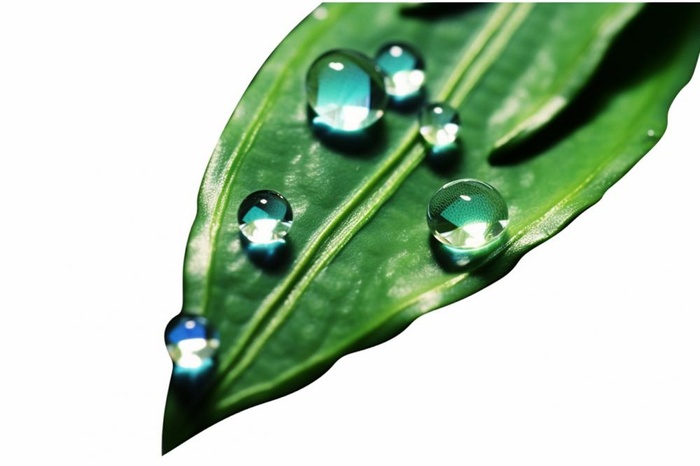 露珠绿叶摄影背景