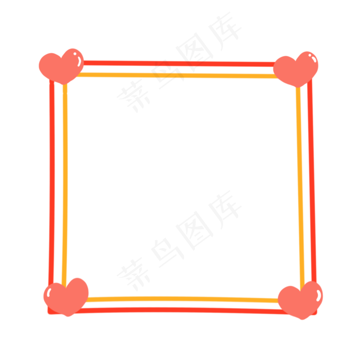 卡通边框 卡通彩色框  手绘对话框 可爱边框 免抠