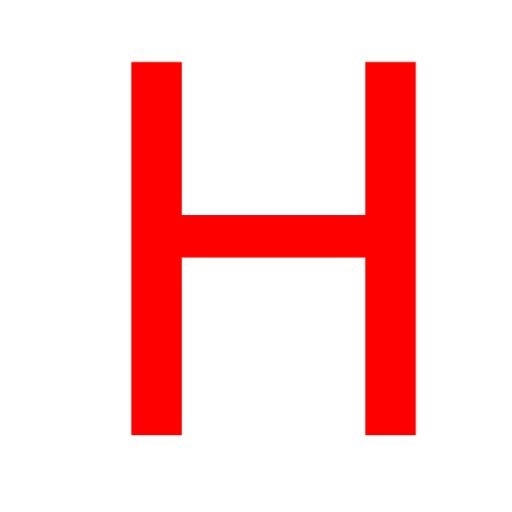 字母H PNG免抠(600x600)