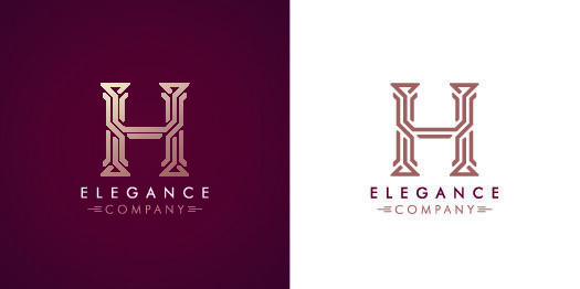 手绘Logo标志素材eps,ai矢量模版下载