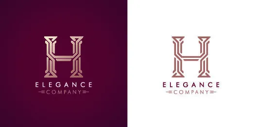 手绘Logo标志素材eps,ai矢量模版下载