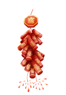 红色烟花爆竹免扣素材 红色烟花爆竹免扣素材