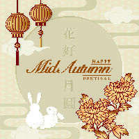 设计中秋节背景风景eps,ai矢量模版下载