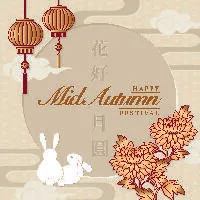 设计中秋节背景风景eps,ai矢量模版下载