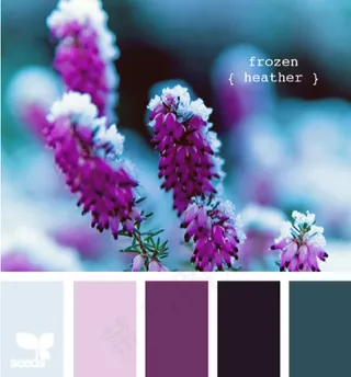 冬天系配色色卡色彩搭配