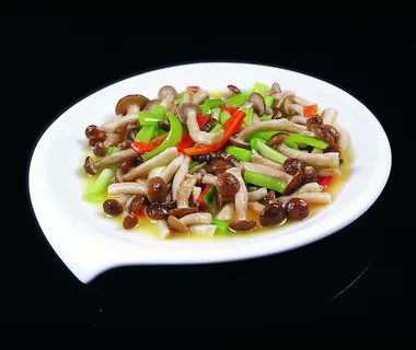 川菜湘菜高清菜谱 鸡油蟹味菇 川菜湘菜高清菜谱 鸡油蟹味菇
