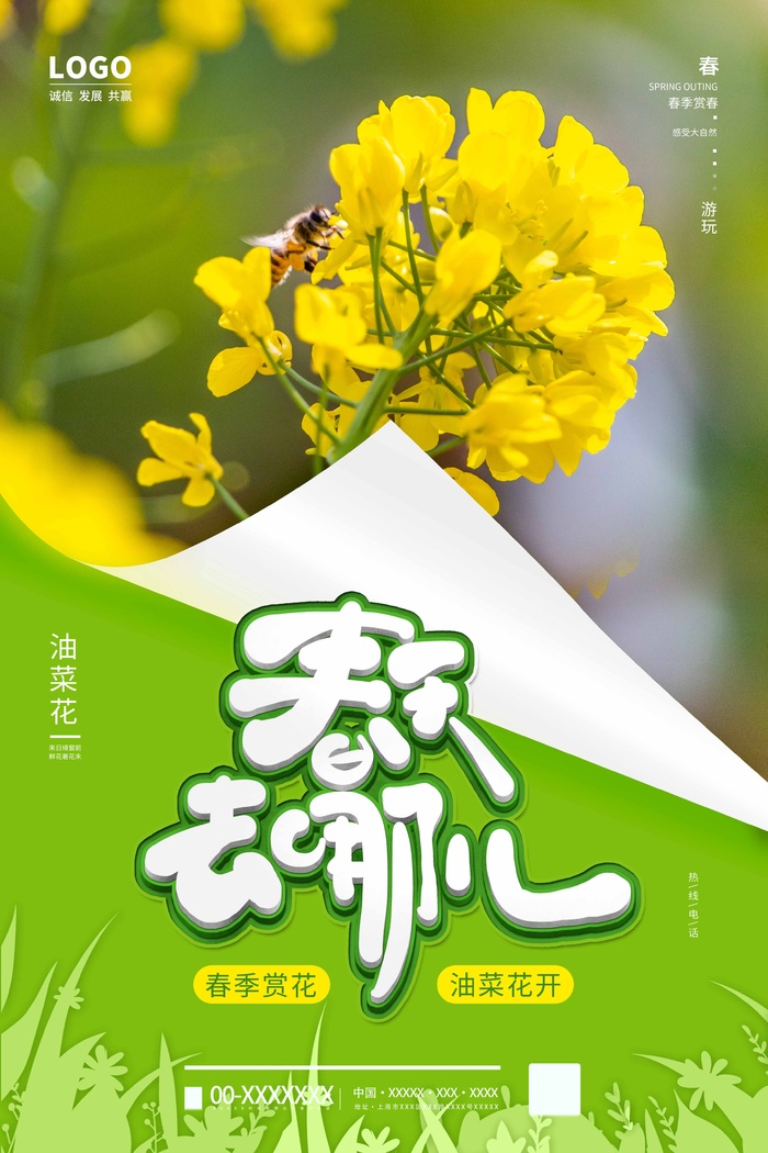 春天 春天促销海报psd模版下载