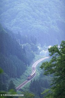 山脉铁路美景壁纸