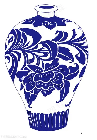 植物花纹国粹青花瓷中国风图片