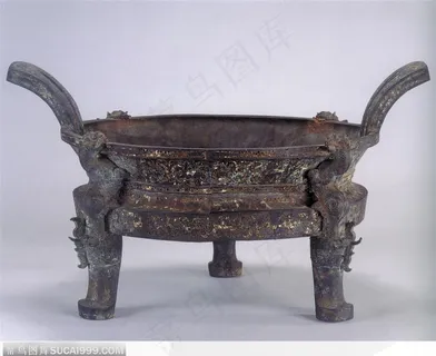 中华传统工艺-褐色的双耳青铜盘