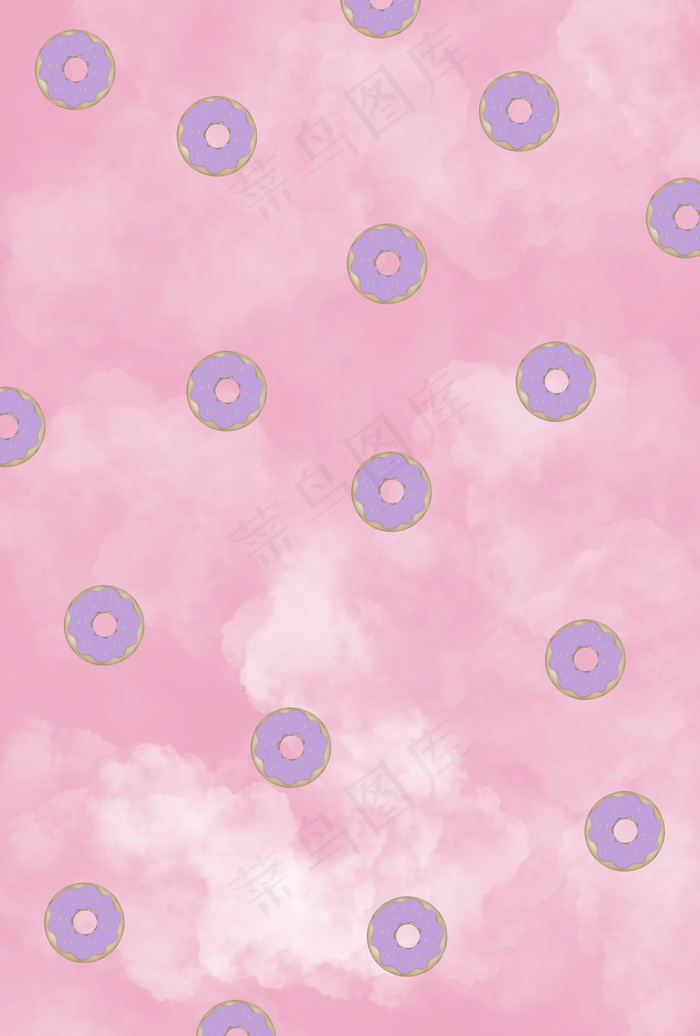 卡通齿轮花纹背景图片