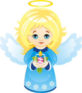 天使女孩卡通