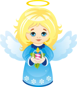 天使女孩卡通