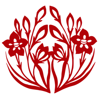 红色喜庆简约风传统吉祥纹样纹路纹理免扣PNG素材图片 (60)