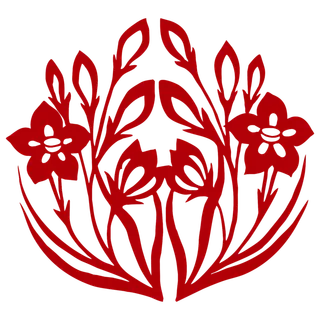 红色喜庆简约风传统吉祥纹样纹路纹理免扣PNG素材图片 (60)