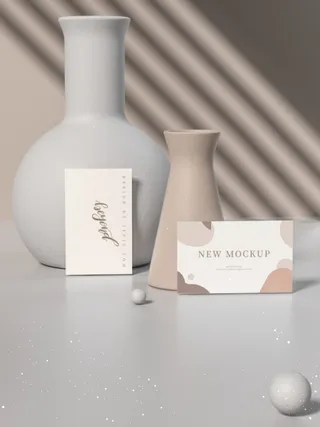 高端大气商务名片样机