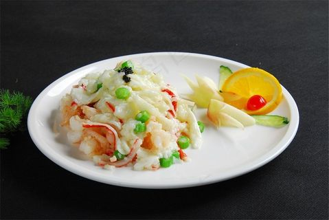 芙蓉蟹柳鲜虾球美食素材