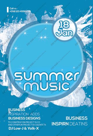 科技感多边形海报模板