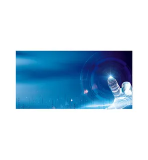 蓝色科技展板背景