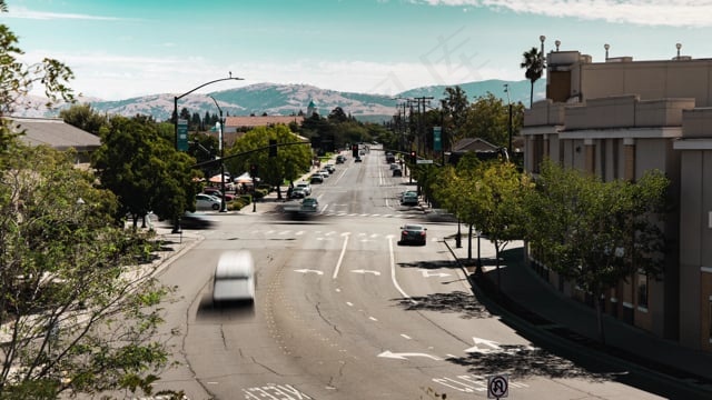 交通, 汽车, 城市, 高速公路, 加利福尼亚州, 天空