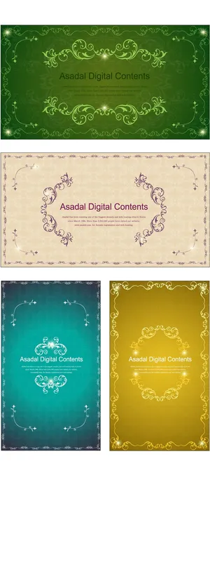 简约风古典名片海报边框图框插画插图素材AI矢量图 (75)