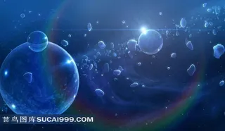 蓝色太空宇宙背景