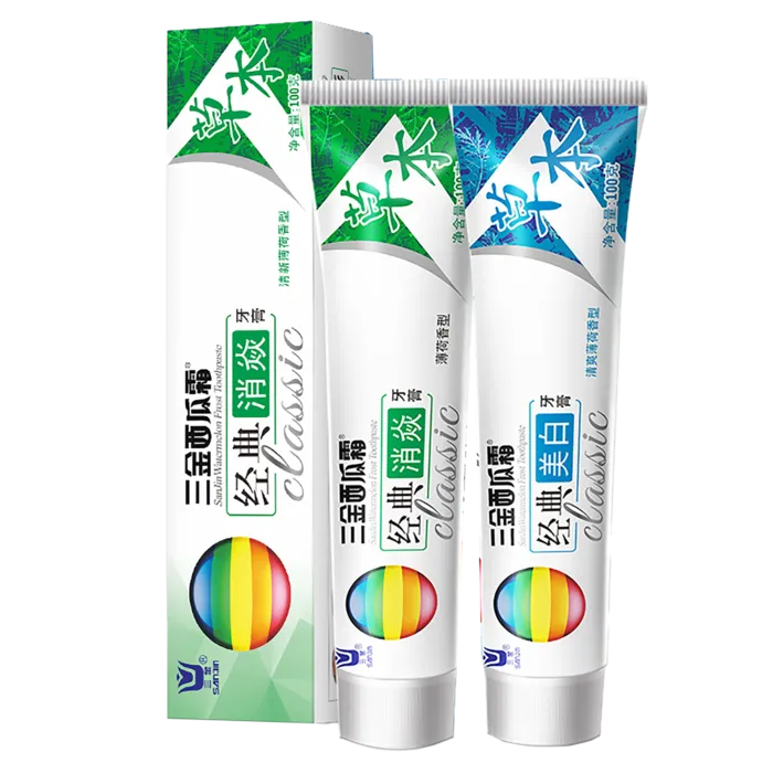 三金西瓜霜牙膏 (2)超市商品白底图免抠实物摄影png格式图片透明底